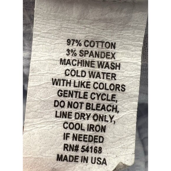 Elliot Lauren Midi Dress L Blue/White Stripe Sleeveless Tiered Ruffled Chambray - Picture 14 of 14